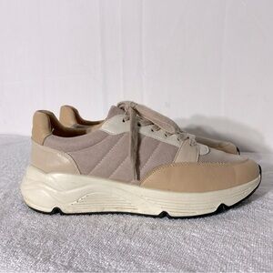 Oasis Society Nude Beige Lace Up Sneakers 10